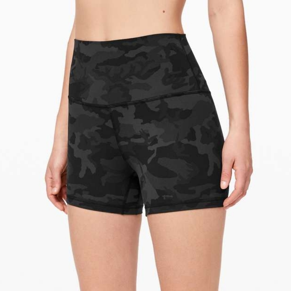Black Camouflage Women's Shorts